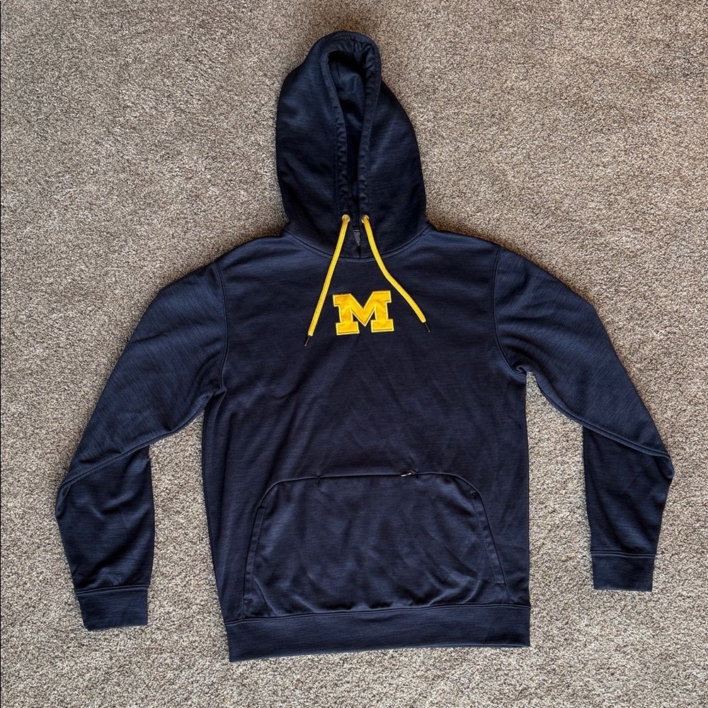 Colosseum Michigan Wolverines Hoodie Men’s Small Navy Blue Embroidered M